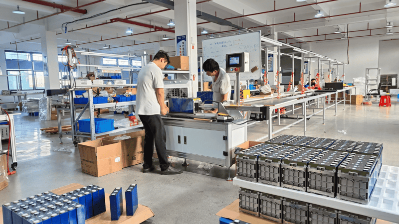 Rakour Energy rackable LiFePO4 battery storage systems installed in a residential and commercial energy storage application