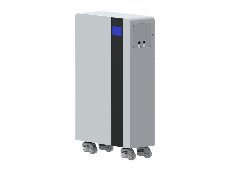 Stackable modular installation of Rakour low-voltage 51.2V 314Ah residential battery for flexible capacity.