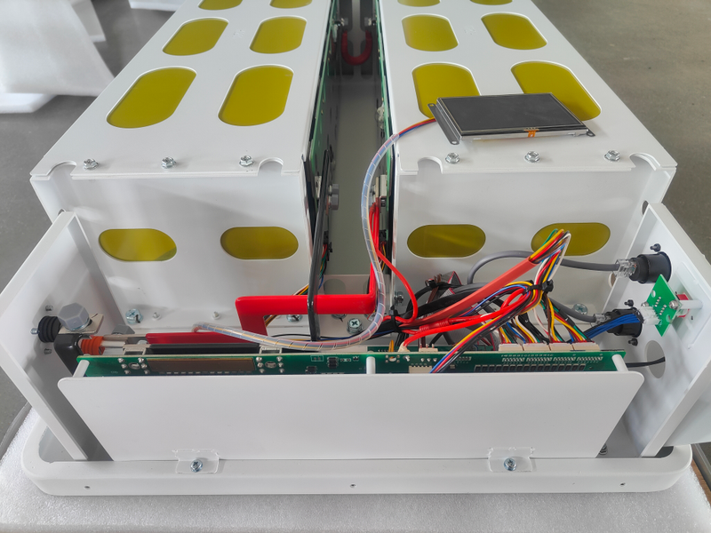 Multi-layer BMS protection system of Rakour 51.2V 314Ah battery safeguarding cells from overcharge and short circuits.