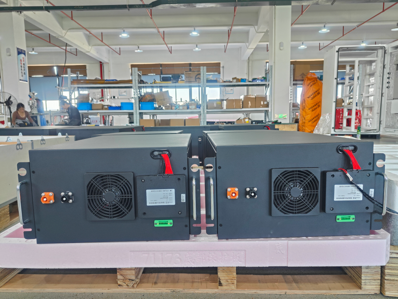 Rakour high-voltage BCU showing the master BMS interface which consolidates cell voltage and temperature data from all stacked battery modules via CAN.