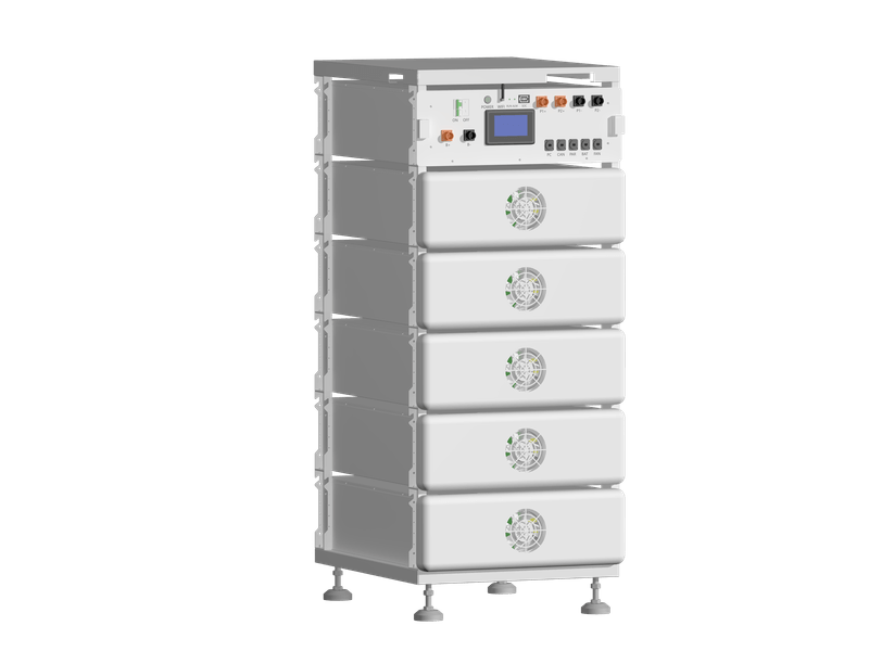 Integrated high-voltage C&I energy storage cabinet (built-in BMS & EMS) for behind-the-meter business backup power.