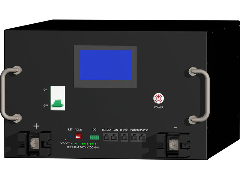 Rakour 51.2V 200Ah rack battery with Grade A LiFePO4 cells and 5-year B2B warranty.