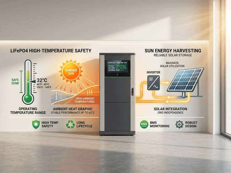Why LiFePO4 batteries are the right chemistry for South Africa's high-temperature environment